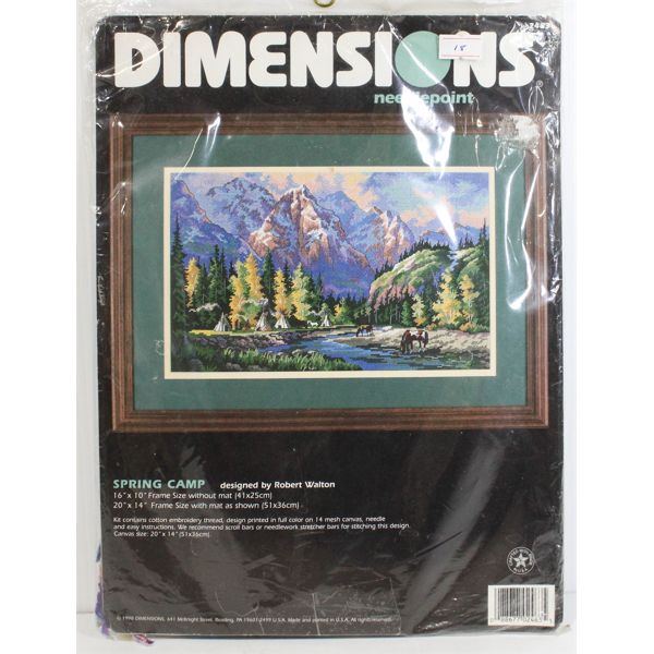 SEALED DIMENSIONS NEEDLEPOINT - SPRING CAMP