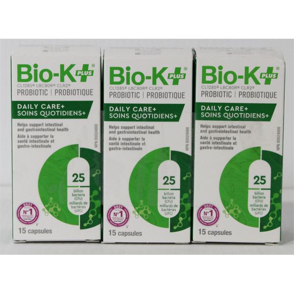 3 BIO-K PLUS PROBIOTIC DAILY CARE CAPSULES