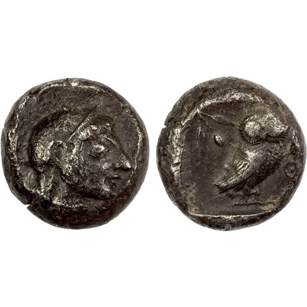 ATTICA: Athens, AR tetradrachm (16.76g), ca. 500-480 BC, VF