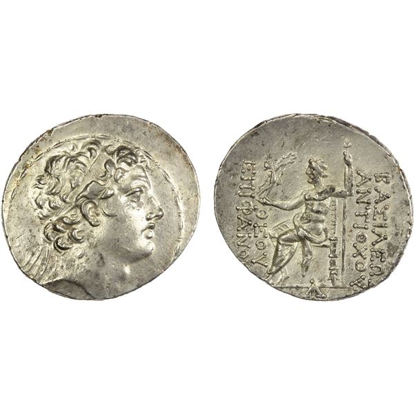 SELEUKID KINGDOM: Antiochos IV Epiphanes, 175-164 BC, AR tetradrachm (16.46g), Antioch on the Oronte