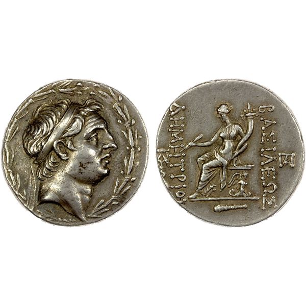 SELEUKID KINGDOM: Demetrios I Soter, 162-150 BC, AR tetradrachm (17.02g), Tarsos, 155-150 BC, VF-EF