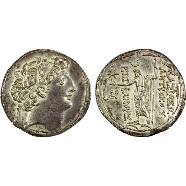 SELEUKID KINGDOM: Antiochos VIII Epiphanes (Grypos), sole reign, 121-96 BC, AR tetradrachm (16.04g),