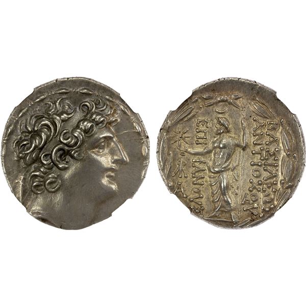 SELEUKID KINGDOM: Antiochos VIII Grypos, sole reign, 125-96 BC, AR tetradrachm (16.54g), Antioch on 