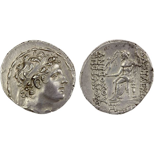 SELEUKID KINGDOM: Antiochos IV Epiphanes, 175-164 BC, AR tetradrachm (16.27g), Antioch on the Oronte