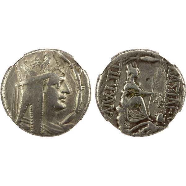 ARMENIA: Tigranes II, 95-56 BC, AR tetradrachm (15.52g), Tigranocerta, NGC VF