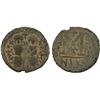 Image 1 : ARAB-BYZANTINE: Justin & Sophia type, late 7th century, AE follis (6.68g), Skythopolis (Baysan), yea