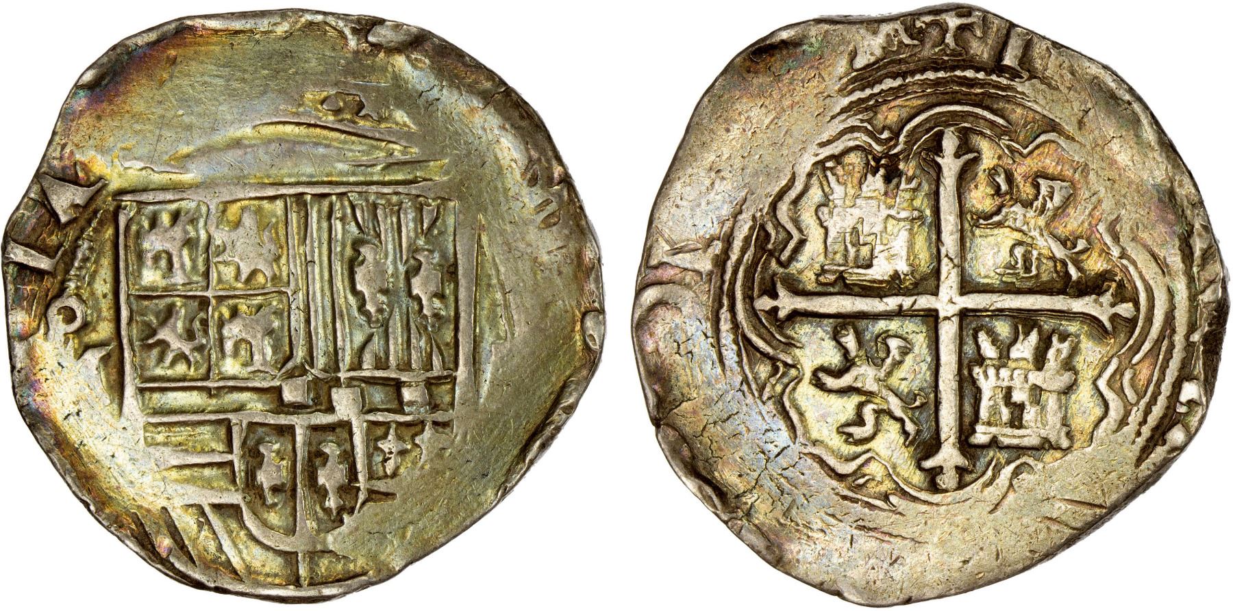 Felipe Coin MEXICO: Felipe IV, 1621-1665, AR 2 reales (6.82g), Mexico City, ND ...