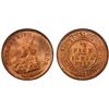 Image 1 : BRITISH INDIA: George V, 1910-1936, AE 1/2 pice, 1912(c), PCGS MS65 RD
