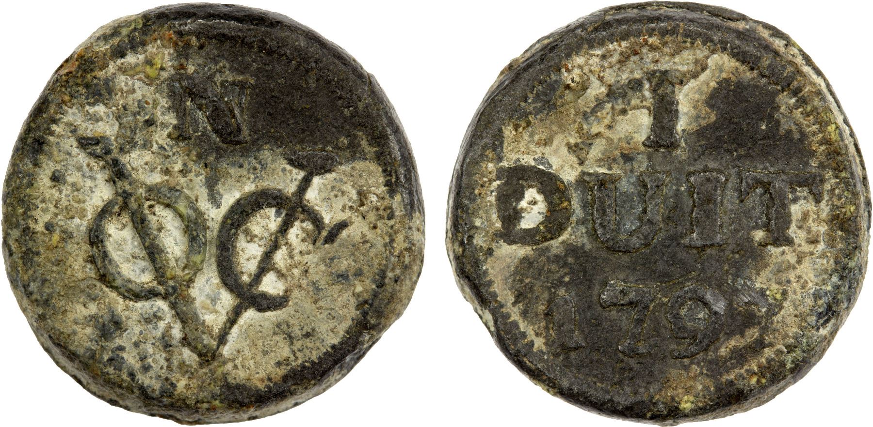 JAVA: United East India Company, duit (7.17g), 1797, EF - Stephen Album ...
