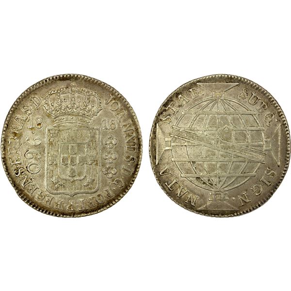 BRAZIL: João VI, Prince Regent, 1799-1816, AR 960 reis, 1815-R, EF