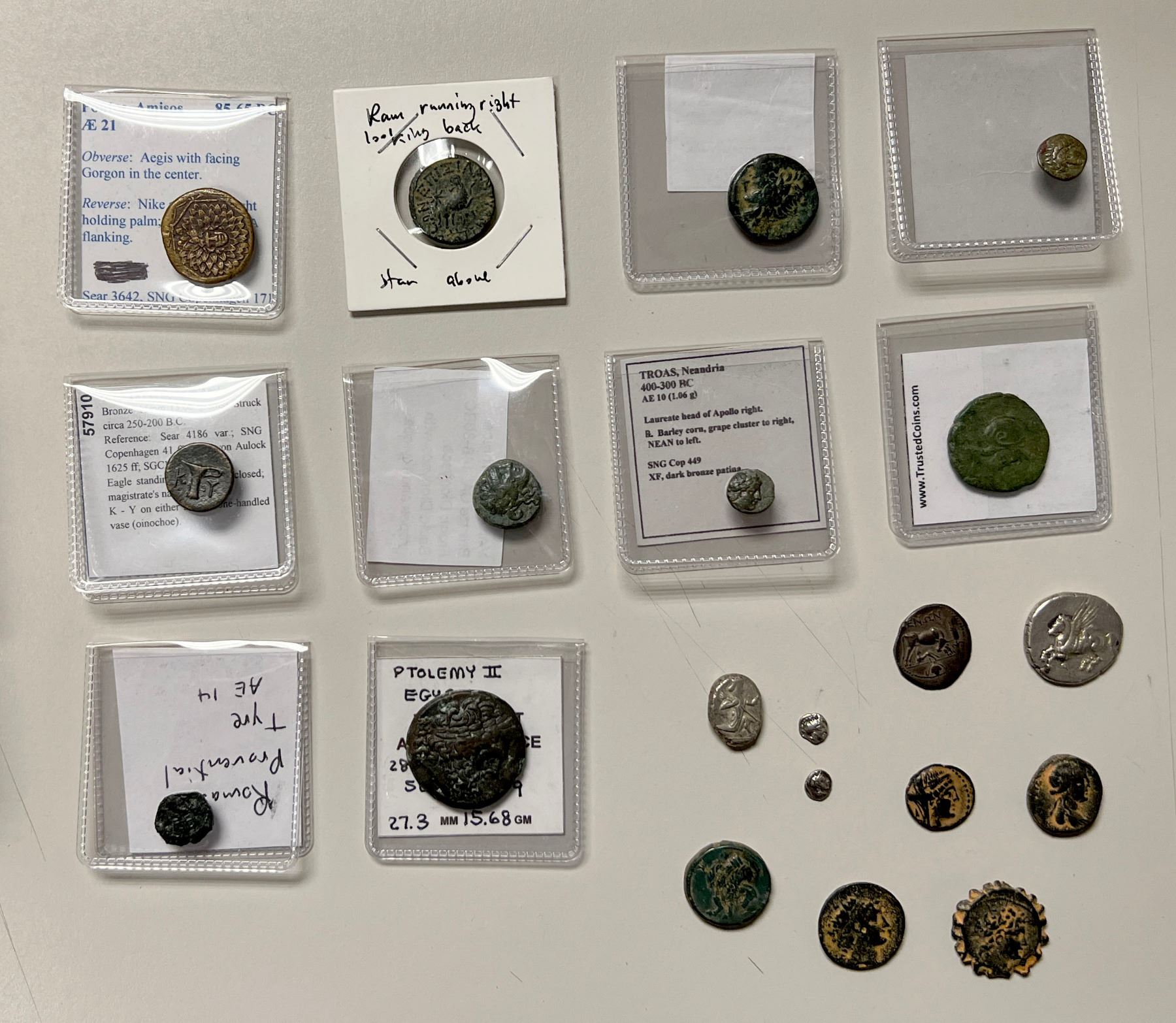 ANCIENT GREECE: LOT of 5 AR & 15 AE coins - Stephen Album Rare Coins