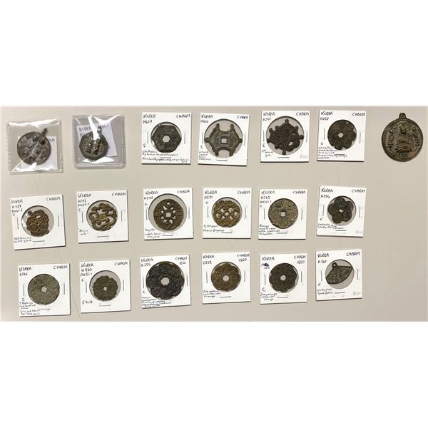 KOREA: LOT of 19 AE charms