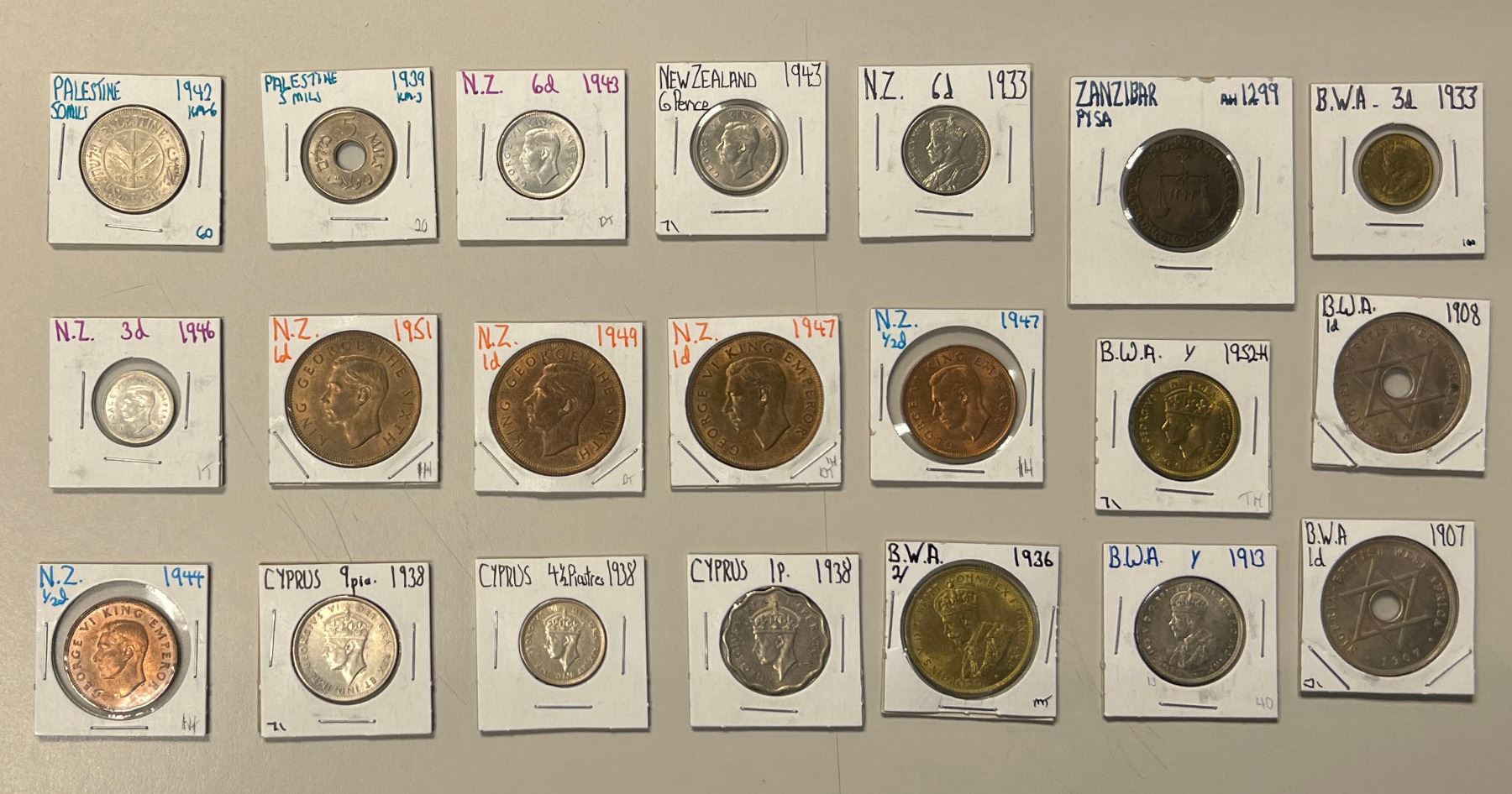 BRITISH COMMONWEALTH: LOT of 21 coins - Stephen Album Rare Coins