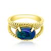 Image 1 : 1.67ct Natural Opal 14K Yellow Gold 6.71gm Ring