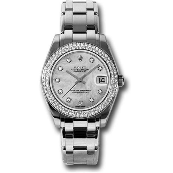 Rolex 34MM Masterpiece WG with 2 Row Diamond Bezel  Model # 81339