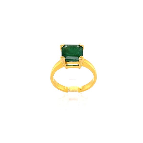 3.08ct Emerald 18K YG 6.12gm Ring