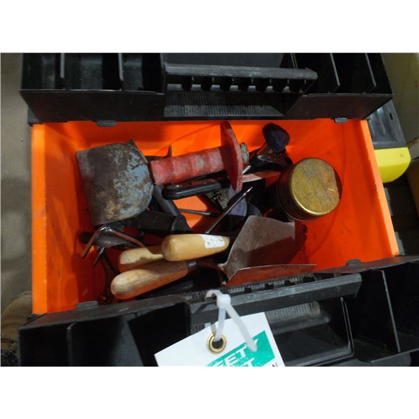 Tool Box w/ Concrete Trowels & Putty Knives