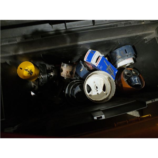 Black Tool Box w/ Hole Saws