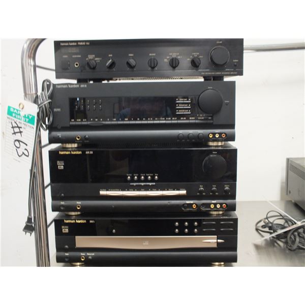 4 Harmon Kardon Disc Player, Turner, Amplifier