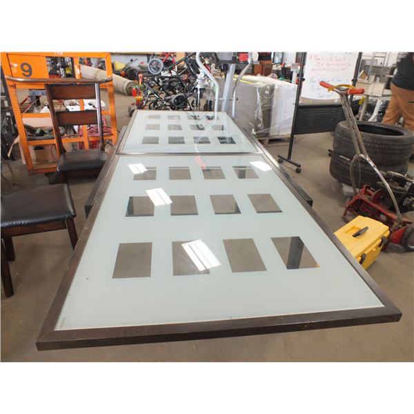 Glass Top Table & 4 Chairs