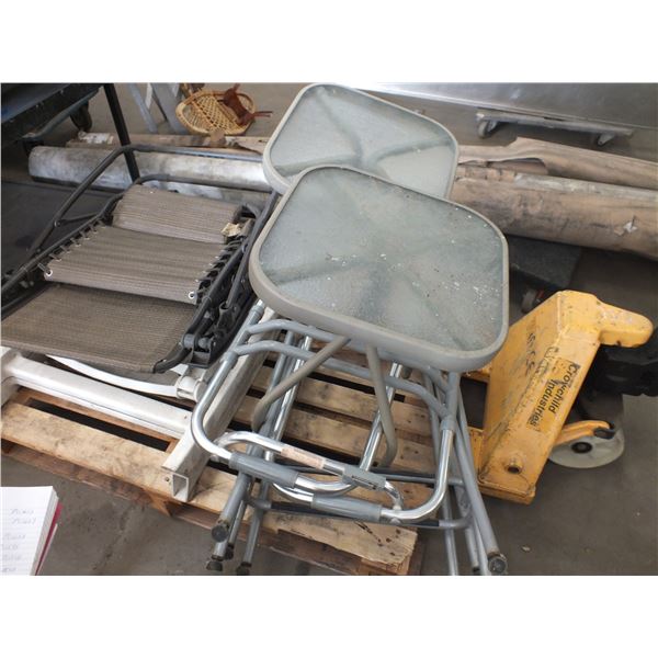 2 Lawn Chairs & 2 Small Tables