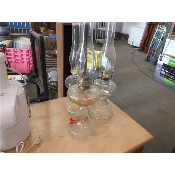 3 Oil Lamps