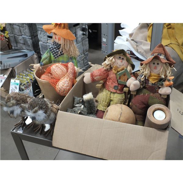 Scarecrow Ornaments & Candles