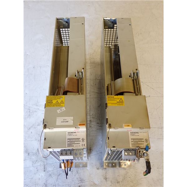 (2) Siemens #6SN1124-1AA00-0DA1 LT Modul. EXT. 80 A Simodrives