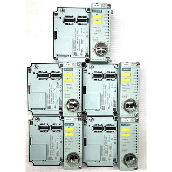 Lot of (5) Siemens #6ES7 154-8FB01-0AB0 Interface Modules