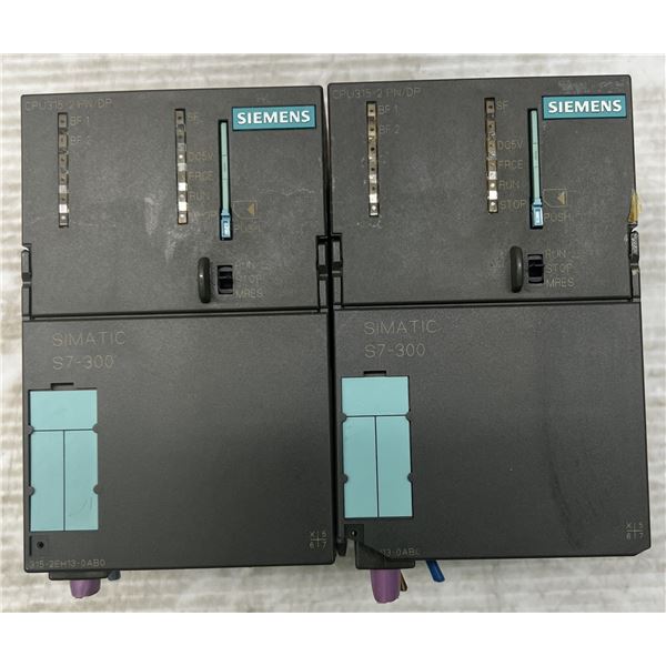 Lot of (2) Siemens #6ES7 315-2EH13-0AB0 Modules