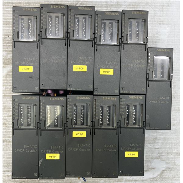 Lot of (11) Siemens #6ES7 158-0AD01-0XA0 Simatic ET200 Coupler Modules