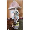 Image 1 : Antique Signed Italian Ceramic Lamp