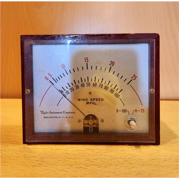 Vintage Taylor Instrument Wind Speed Measuring Tool