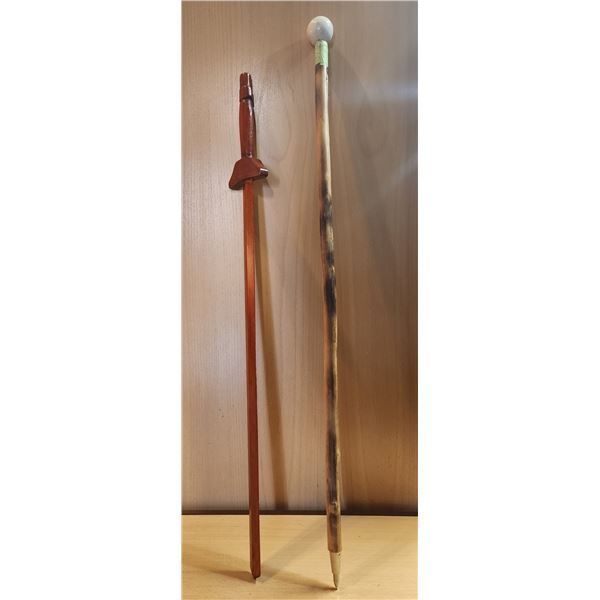 Gear Shift Cane and Wooden Sword