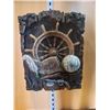 Image 1 : Vintage Pirate Ship Map and Wheel Wall Décor