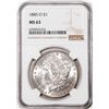 Image 1 : 1885-O $1 Morgan Silver Dollar Coin NGC MS63