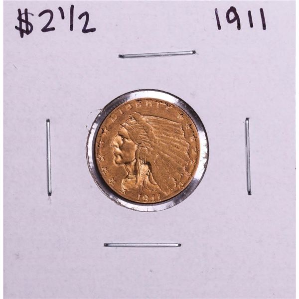 1911 $2 1/2 Indian Head Quarter Eagle Gold Coin