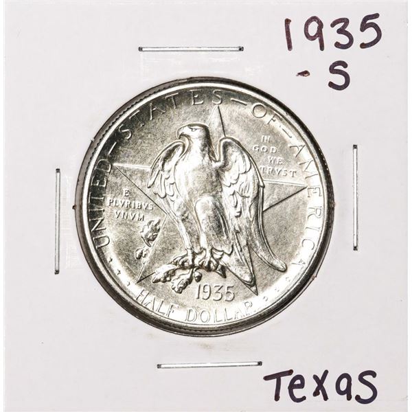 1935-S Texas Independence Centennial Commemorative Half Dollar Coin