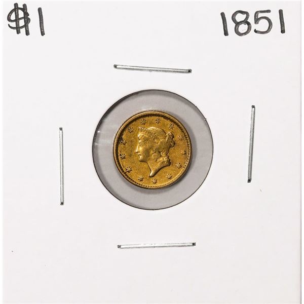 1851 $1 Liberty Head Gold Dollar Coin