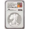 Image 1 : 2017-W $1 Proof American Silver Eagle Coin NGC PF70 Ultra Cameo Mercanti Signature