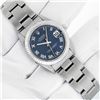 Image 2 : Rolex Ladies Midsize Stainless Steel Blue Roman Datejust Wristwatch