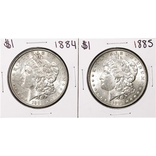 Lot of 1884-1885 $1 Morgan Silver Dollar Coins