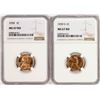 Image 1 : Lot of 1939 & 1939-S Lincoln Wheat Cent Coins NGC MS67RD