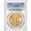 Image 1 : 1908 No Motto $20 St. Gaudens Double Eagle Gold Coin PCGS MS64