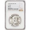 Image 1 : 1966 SMS Doubled Die Obverse VP-004 Kennedy Half Dollar Coin NGC MS65