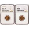 Image 1 : Lot of (2) 1940-D Lincoln Wheat Cent Coins NGC MS67RD