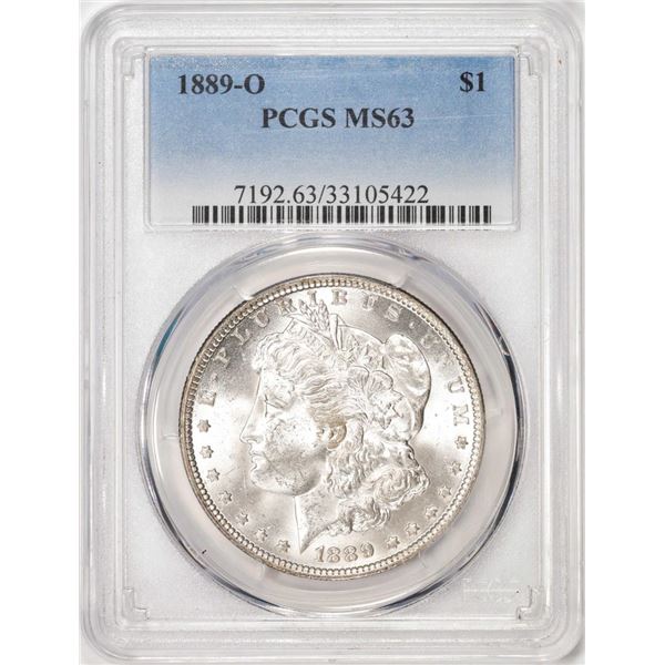 1889-O $1 Morgan Silver Dollar Coin PCGS MS63