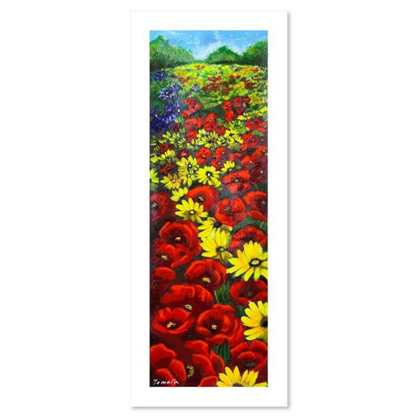 Tamara Spolianski  Flower Landscape Ii  Limited Edition Serigraph On Paper