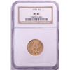 Image 1 : 1874 $3 Indian Princess Head Gold Coin NGC MS61