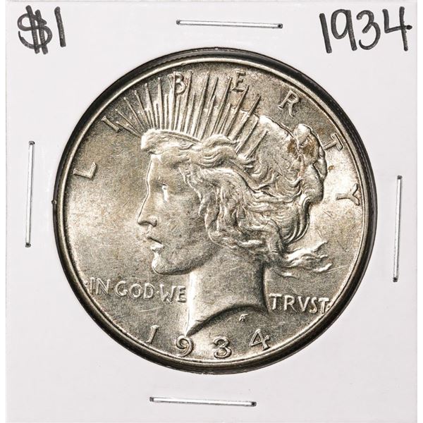 1934 $1 Peace Silver Dollar Coin